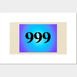 999 Angel Numbers Posters and Art